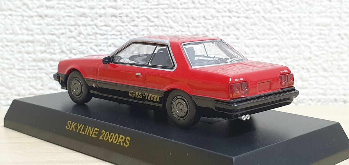 1/64 Kyosho NISSAN SKYLINE 2000RS RED/BLACK R30 diecast car