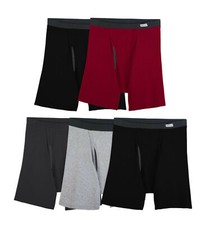 Fruit Of The Loom Men's Coolzone Boxer Briefs with Fly - 5 Pack FREE SHIPPING