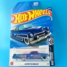 HOT WHEELS 2025 CUSTOM '53 CADILLAC METALFLAKE BLUE 138/250 HYY78 ROD SQUAD