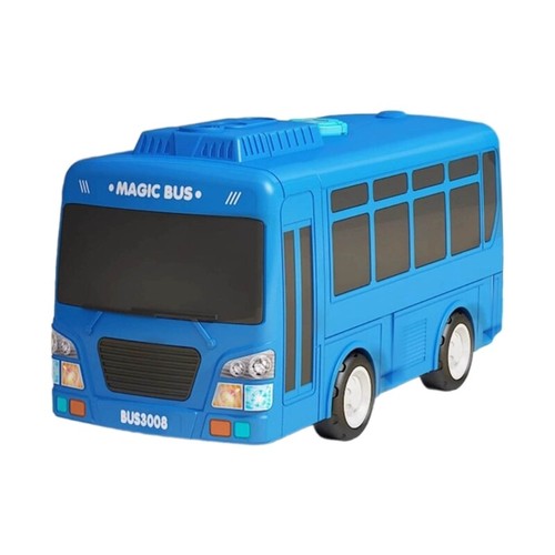Electric Toy Music Light Driving Transforming Bus Toy for Kids - Picture 6 of 10