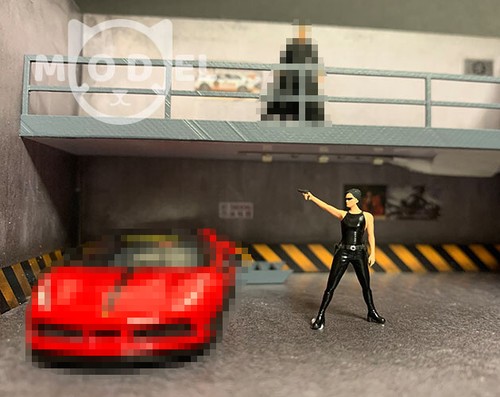 TOY 1/64 people matrix Keanu Reeves figure diorama for 1:64 car mini sand - Picture 13 of 21