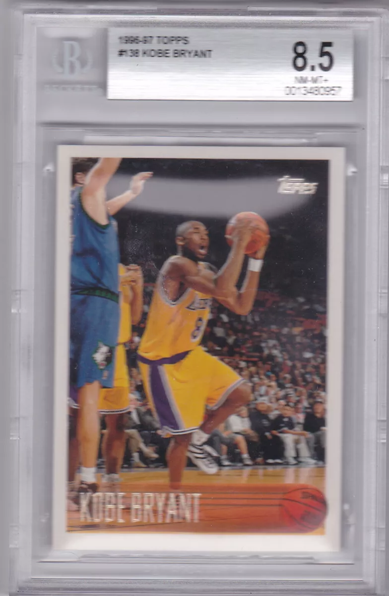1996-97 Topps Kobe Bryant Rookie Card #138 BGS 8.5 - Near Mint+ (plus)