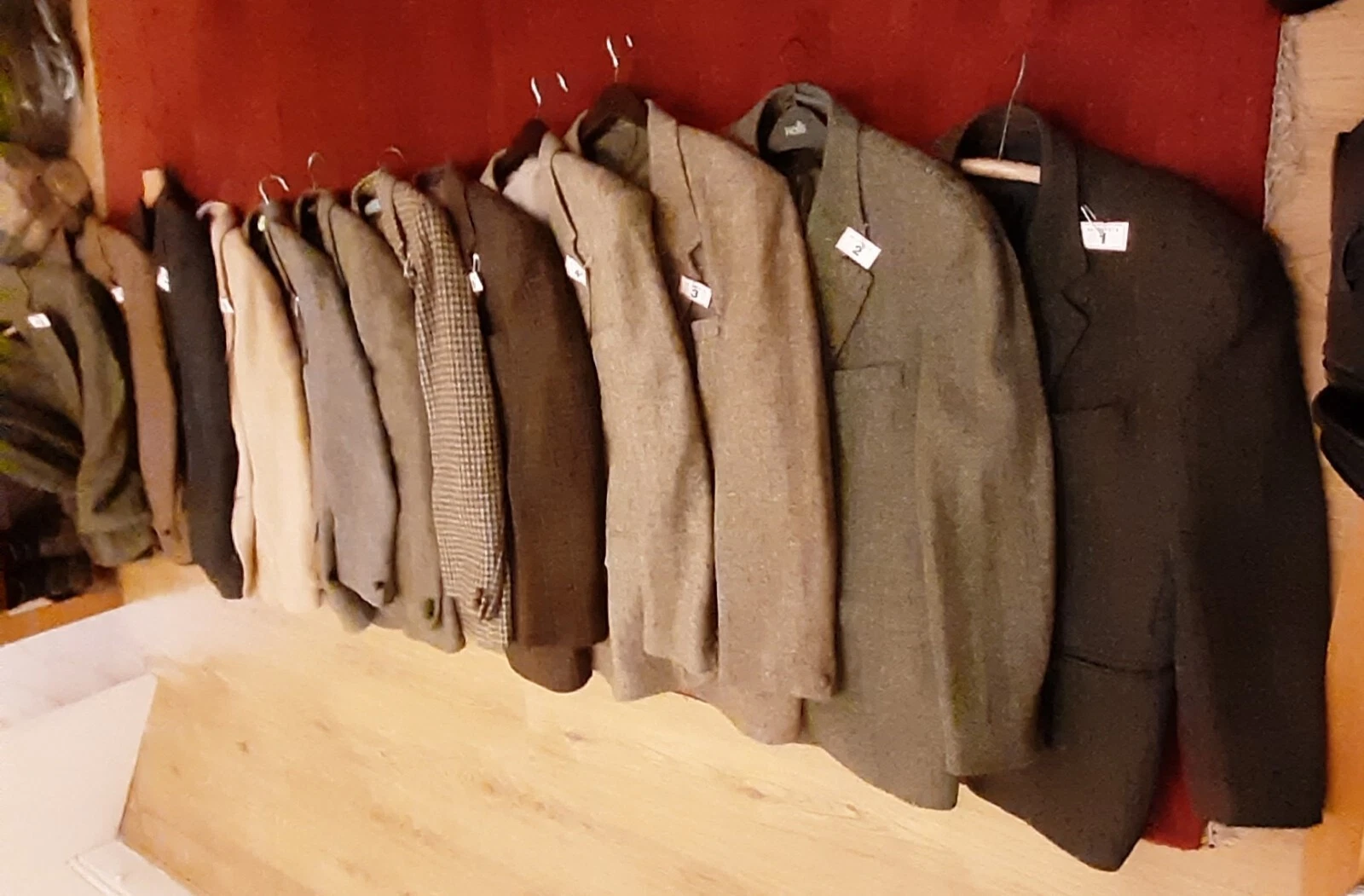 Harris Tweed Jackets, Genuine, Vintage and Modern, Various Sizes And Colours.