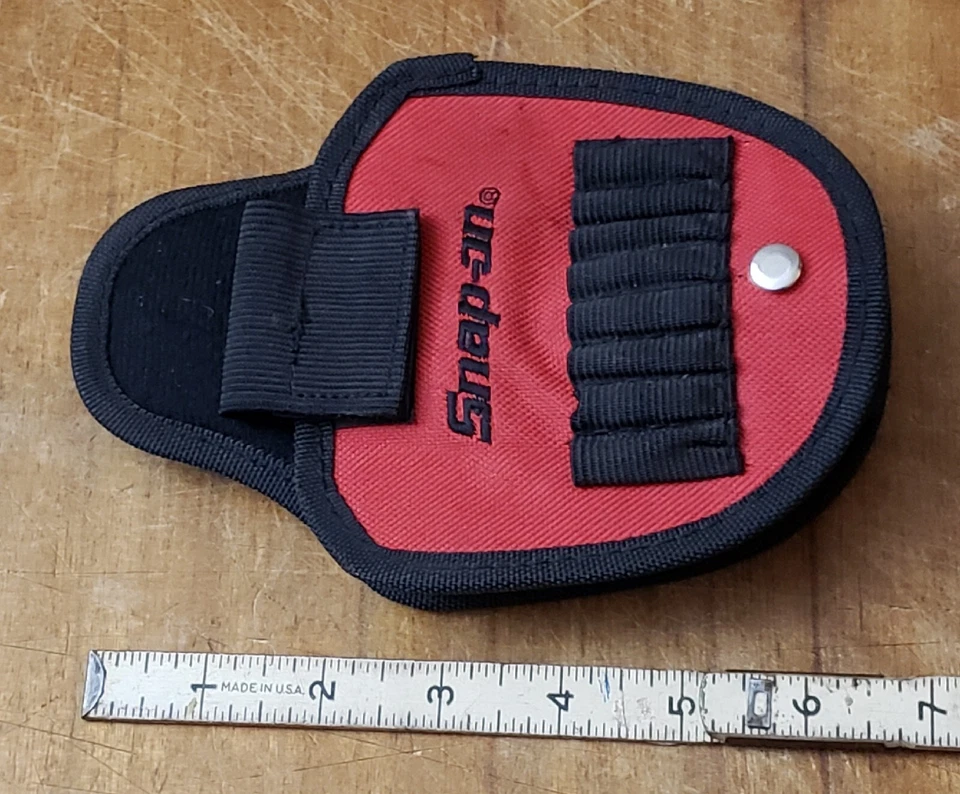 Vintage Snap-On Snap On Multi Tool Clip On Belt Pouch Red & Black  - Image 3 of 4