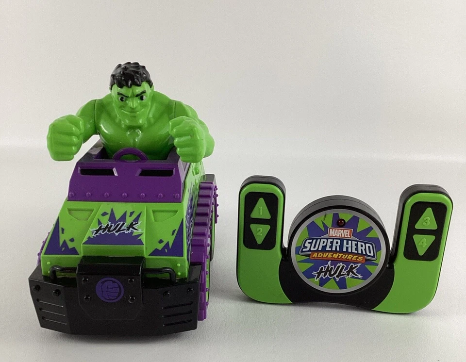 Marvel Super Hero Adventures RC Hulk vehículo tanque control remoto juguete 2020 Foto 2 de 4