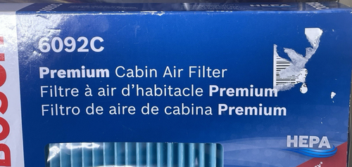 NUEVO Filtro de aire de cabina Bosch 6092C Premium Subaru Impreza Toyota C-HR Corolla - Imagen 3 de 6