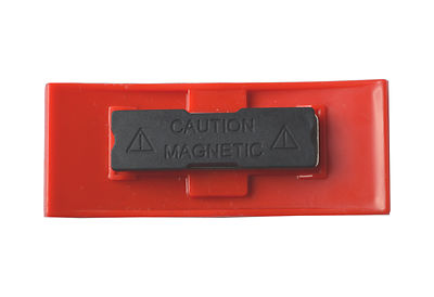 Kunststoff Namensschild – 75x27 Mm, Selbstbeschriftbar, Mit Nadel & Magnet, Farbe Wählbar (z.B. Grün)