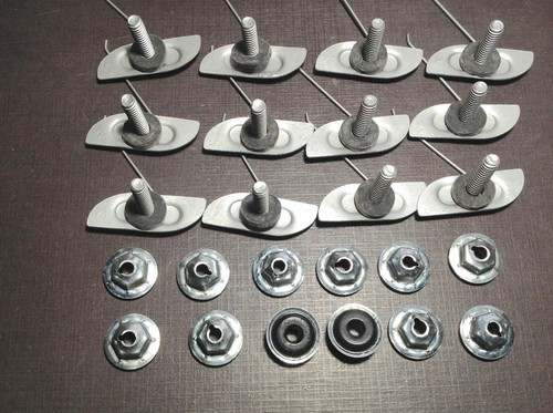 12pcs NORS fender quarter moulding clips sealer nuts 7/8" - 1-1/8" for Dodge - Picture 2 of 8