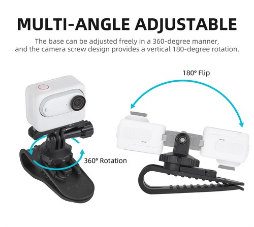 Pare Soleil Voiture Support Vlog Rotatif 360° pour Insta360 GO 3/360 X3/ Action 3 - Photo 9/13