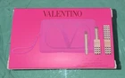 Valentino Spike Matte Lipstick Set w/ Pouch, 2 Nude Shades 100R & 123R
