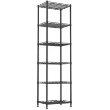 REGILLER 6 Wire Shelving Steel Storage Rack Adjustable Unit Shelves for Laund...
