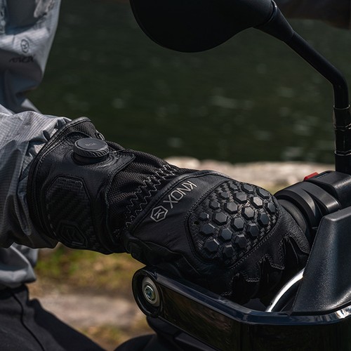 Knox Zero 4 Winter Motorbike Motorcycle Gloves - Black - Picture 7 of 11