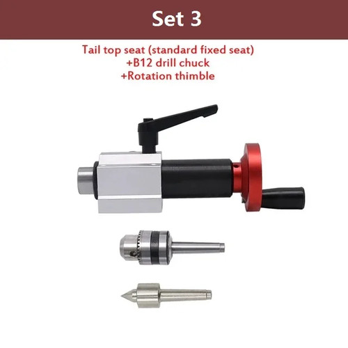Woodworking Lathe Retractable Tail Top Seat Drilling Tailstock Live Center B12 - Picture 9 of 25