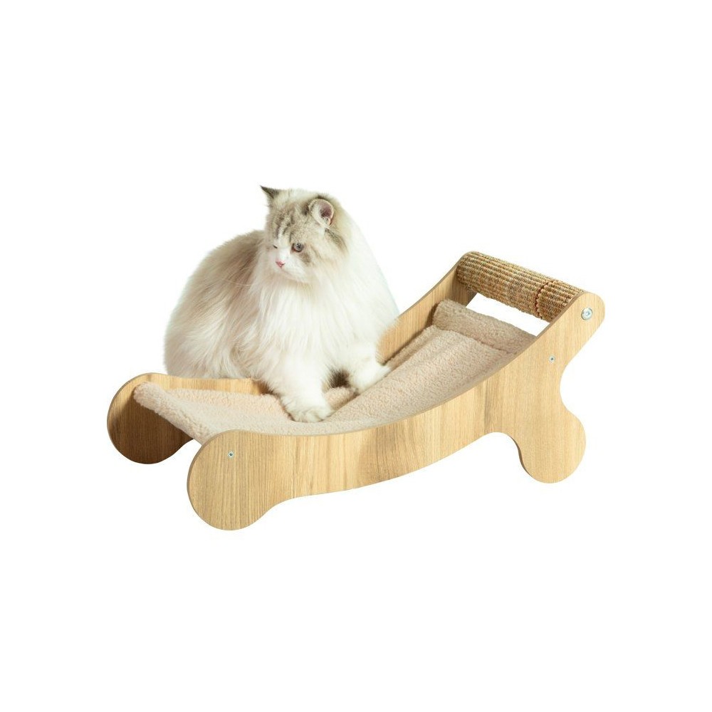 Hamac chaise longue chat ZOLUX Boréal avec griffoir en sisal
