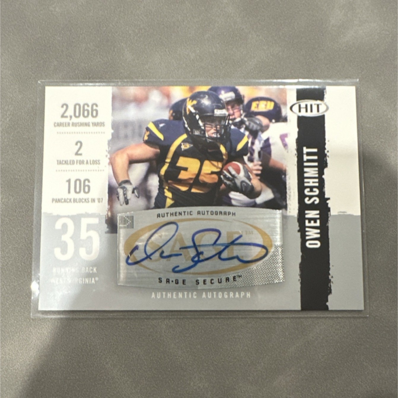 Owen Schmitt Bowman Sterling #106 Autograph