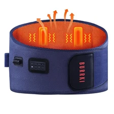 Heating Pad with Massager for Back Pain Relief, 47-60" Electric Lower Back Ma...