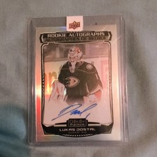 2022-23 O-Pee-Chee Platinum Lukas Dostal Rookie Autographs Rainbow #R-LD
