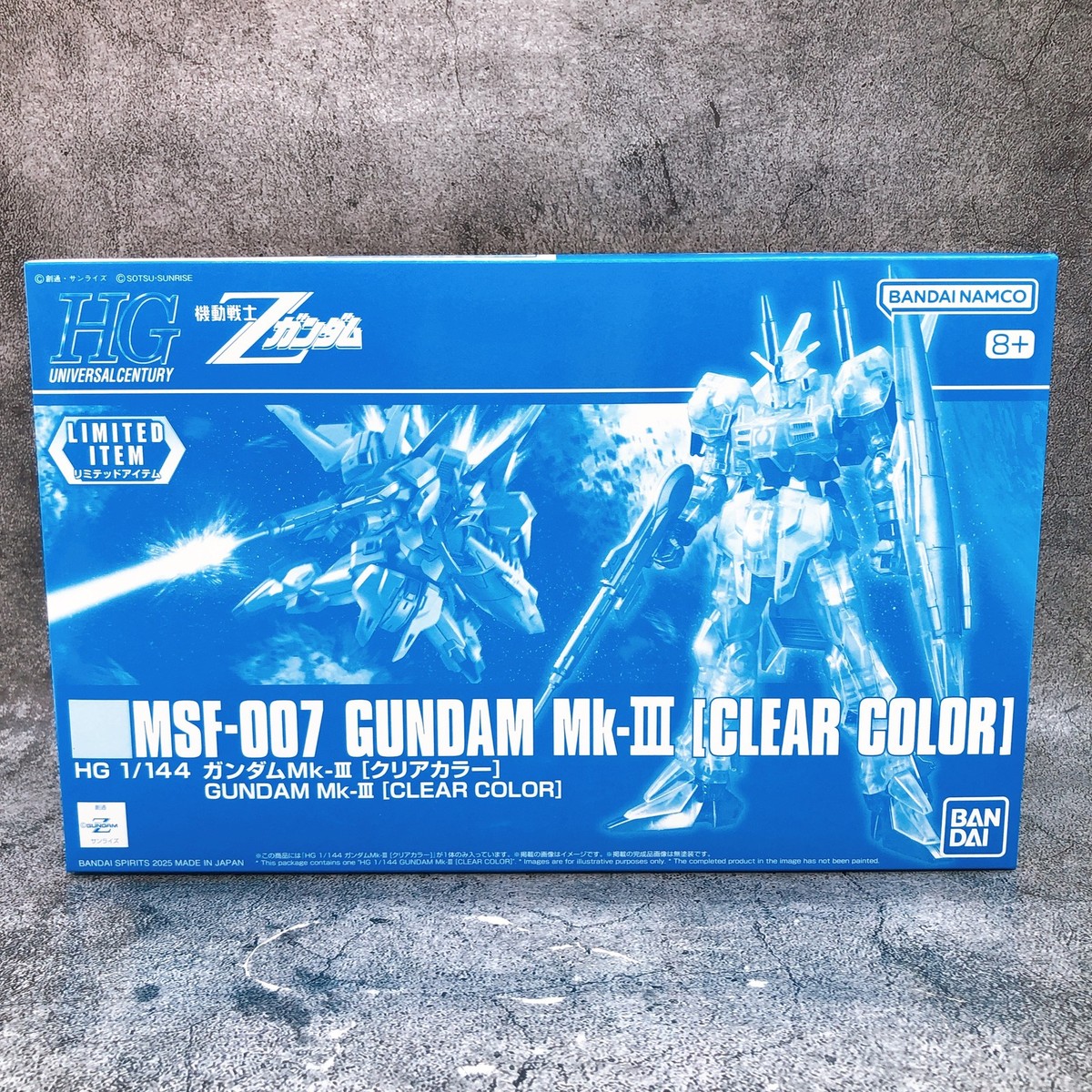 HG 1/144 Gundam Mk-III Clear Color MSF-007 Limited Model Kit