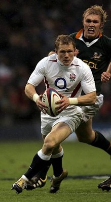 Josh Lewsey of England on the attack during the Investec Challenge- Old Photo