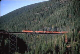 157 Milw Milwaukee Road E72 Kelley Creek ID 1970 duplicate slide