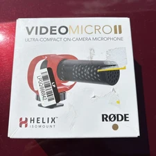 RODE VideoMicro II Ultra-Compact On-Camera Microphone New Sealed
