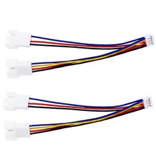 Formed PWM GPU Fan Adapter, Mini 4 Pin to Dual Standard 3 Pin/4 Pin Extension...