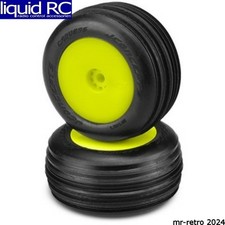 JConcepts 31012291 Carvers - Green Compound - Pre-Mounted Yellow Wheels Fits -