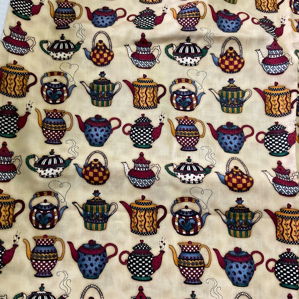 复古织物被子 Debbie Mumm 茶会茶时间缝纫被子工艺爱好 — 第 2/3 张图片