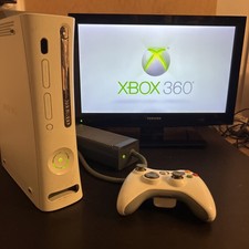 Microsoft Xbox 360 White Console Working With Controller And Power Wire #12