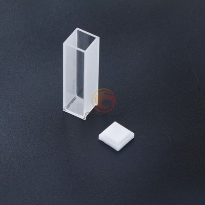 2PCS 10MM  CELL CUVETTE WITH BOX   CUVETTES WITH LIDS #tp