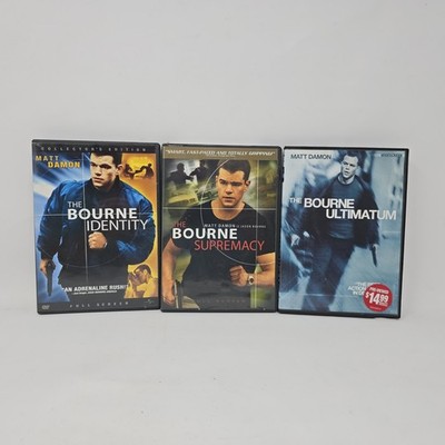 The Bourne Trilogy Lot Of 3 DVDs Identity Supremacy Ultimatum Matt Damon