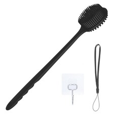 KXF Silicone Back Scrubber for Shower Bath Body Brush with Long Handle Double...