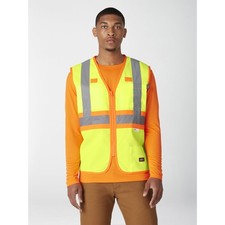 XL Synthetic Work Vest, 3M Scotchlite Reflective Taping, ANSI Class 2
