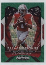 2021 Panini Prizm Draft Picks All-American Green Wave Justin Fields #192 1b33