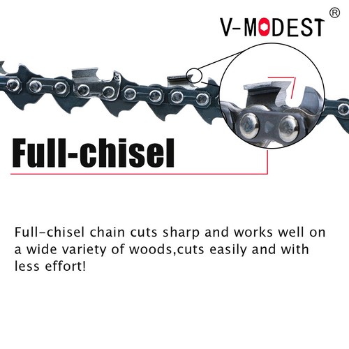 PACK de 2 cadenas de motosierra para Husqvarna 455 Rancher de 20"" cincel completo 3/8" .050" 72DL - Imagen 6 de 8