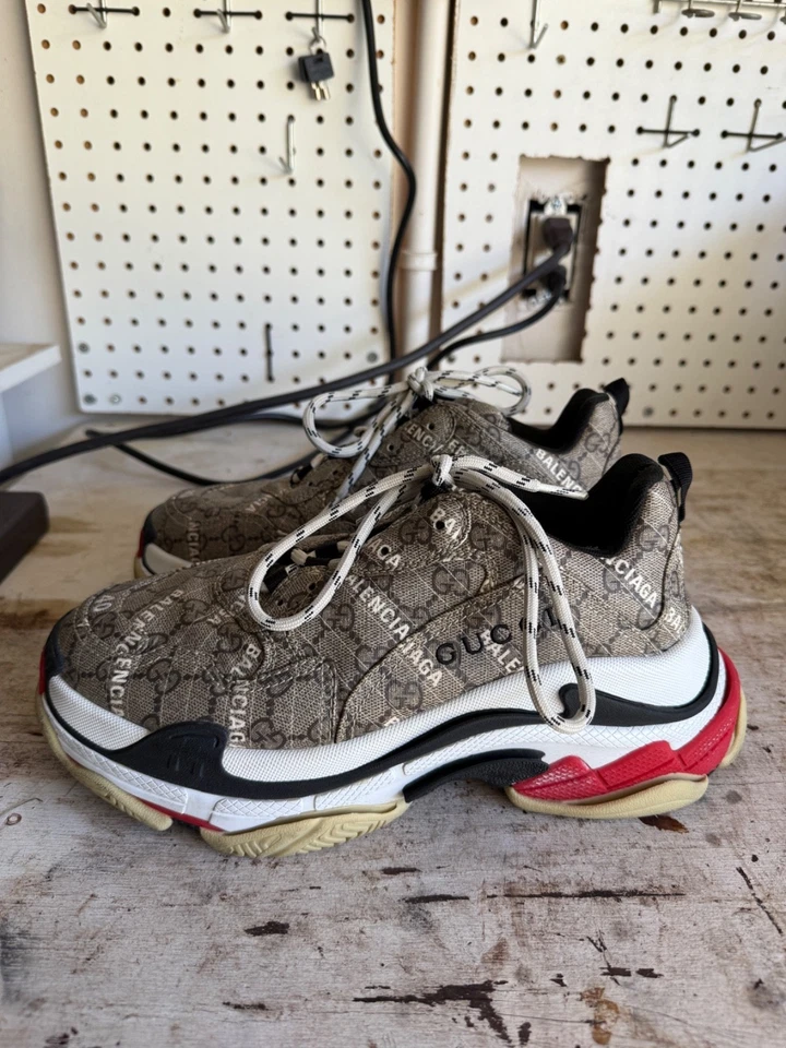 Zapatilla deportiva Balenciaga x Gucci Hacker Collab Triple S para mujer talla 40 *sin plantillas* Foto 3 de 4