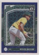 2024 Panini Donruss Optic Rated Prospects Blue Velocity Prizm Myles Naylor 0a3