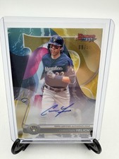 Christian Yelich  Bowmans Best of 2020 Auto Gold  /50  B20-CY  Milwaukee Brewers