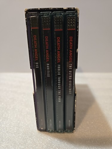 Death Angel - Archives & Artifacts CD/DVD BOX SET - 1 DVD 3 CDs - ALL DISCS MINT - Picture 4 of 17
