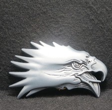 WK17128 NOS AMAZING VINTAGE 1970s CUT-OUT  EAGLE HEAD  BIRD MENS BELT BUCKLE