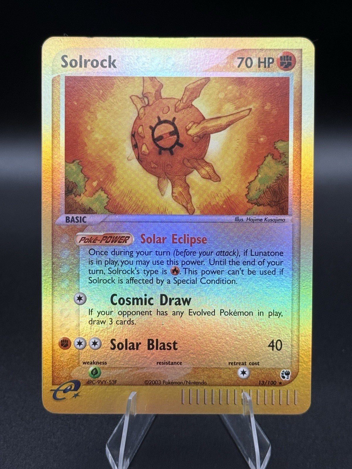 Solrock Reverse Holo Holo Rare Sandstorm 13/100 NM