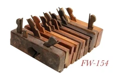 wood wooden MOLDING PLANE TOOL LOT Auburn Denison others Dado rounds rabbets