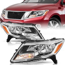 Headlight Assembly Set for 2013 2014 2015 2016 Nissan Pathfinder Halogen Type..