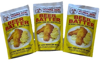 Mamma Mia! Gluten Free Beer Batter Fry Mix 18oz 3-Pack BB 9/30/27