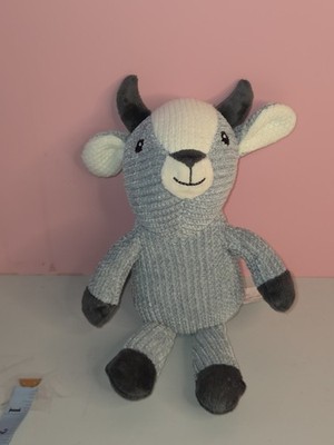 Walmart Way To Celebrate Easter Knit Goat Plush Stuffed Animal Embroidered Face