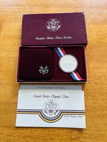 Photo of a 1984 Olympic Commemorative from an eBay listing that sold on Jun 23, 2026