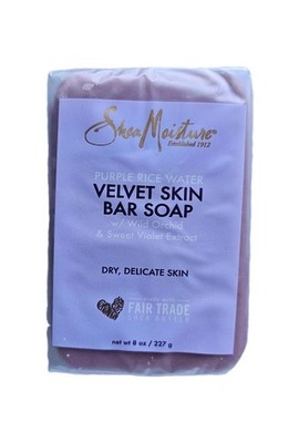 Shea Feuchtigkeit Lila Reiswasser Samtseife 8oz.