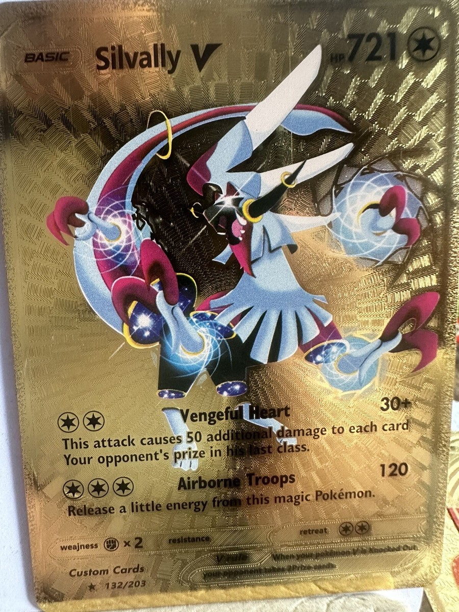 Pokemon Silvally V GOLD Fan Art  MINT CONDITION.