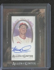 2017 Topps Allen and Ginter Mini Autograph #MA-AN Aaron Nola
