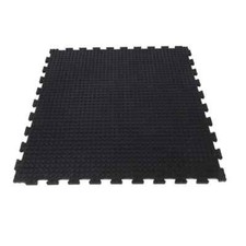 Buffalo Puzzle-Stallmatte aus Gummi | Wasserbeständige Bodenmatte | 100 x 100 cm